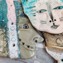 Indlæs billede til gallerivisning Væghængt grønt portræt