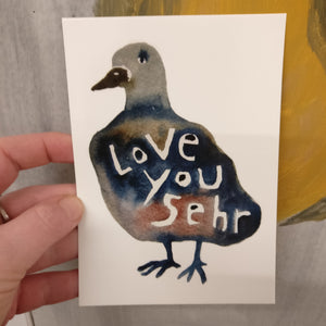 Postkort Love you sehr